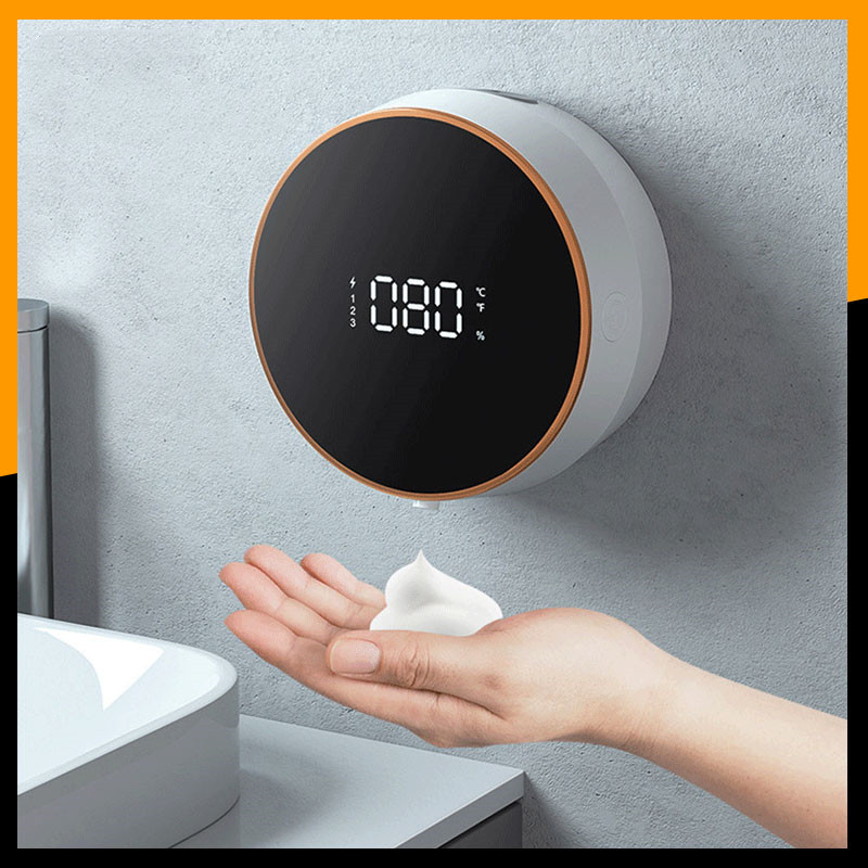 Automatic Induction Hand Sanitizer Machine Home Wall Mounted Foam Machine LED Temperature Display USB Rechargeable - Image 4